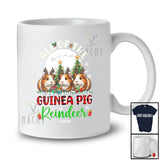 Personalized Custom Name All Of The Guinea Pig Reindeer; Amazing Christmas Moon Plaid Animal T-Shirt