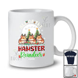 Personalized Custom Name All Of The Hamster Reindeer; Amazing Christmas Moon Plaid Animal T-Shirt