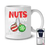 Personalized Custom Name Nuts For You; Humorous Christmas Ornaments; X-mas Couple Family T-Shirt