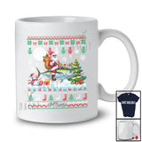 Personalized Custom Name Santa Riding Tuna; Amazing Christmas Tree Sweater Animal T-Shirt