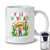 Personalized Custom Name Feliz Navidad; Lovely Christmas Boy Spanish Mexican Family T-Shirt