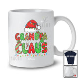 Personalized Custom Name Grandpa Claus; Awesome Christmas Lights Santa; X-mas Family T-Shirt