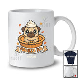 Personalized Custom Name Pugkin Pie; Awesome Thanksgiving Groovy Pumpkin Pie Pug Owner Lover T-Shirt