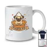 Personalized Custom Name Pugkin Pie; Awesome Thanksgiving Pumpkin Pie Pug Owner Family T-Shirt