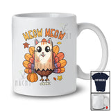 Personalized Custom Name Meow; Humorous Thanksgiving Turkey Cat Fake Owner T-Shirt