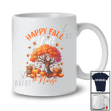 Happy Fall Y'all Nurse; Proud Thanksgiving Autumn Tree Pumpkin Nurse; Jobs Family Group T-Shirt