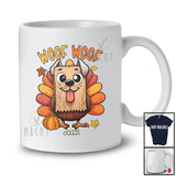 Personalized Custom Name Woof; Humorous Thanksgiving Turkey Dog Fake Owner T-Shirt