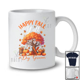 Happy Fall Y'all Dog Groomer; Proud Thanksgiving Autumn Tree Pumpkin; Jobs Group T-Shirt