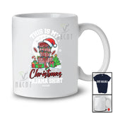 Personalized Custom Name This Is My Christmas Pajama Shirt; Amazing Plaid Disc Golf Sport Player T-Shirt