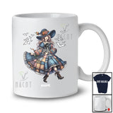 Personalized Witch Hugging Dachshund; Amusing Halloween Custom Name Animal Lover T-Shirt