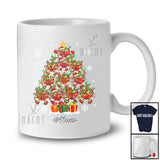 Personalized Custom Name Elf Reindeer Santa Ramen Christmas Tree; Amusing Japan Food Family T-Shirt