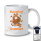 Personalized Custom Name Hanging With My Gnomies; Amusing Thanksgiving Gnome Riding Turkey T-Shirt