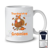 Personalized Custom Name Thanksgiving With My Gnomies; Amusing Fall Gnome Riding Turkey T-Shirt