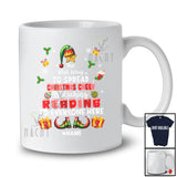 Personalized Spread Christmas Cheer Is Teaching Reading; Amusing Custom Name Elf Teacher T-Shirt