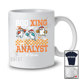 Personalized Custom Name Boo Xing Analyst; Lovely Halloween Ghost Boxing Sport Player T-Shirt