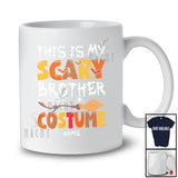 Personalized My Scary Brother Costume; Horror Halloween Broom Bat; Custom Name Family T-Shirt