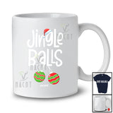 Personalized Custom Name Jingle Balls; Humorous Christmas Santa Ornaments; Couple Chestnuts T-Shirt