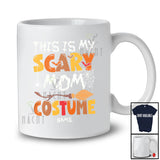 Personalized My Scary Mom Costume; Horror Halloween Broom Bat; Custom Name Family T-Shirt