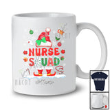 Personalized Custom Name Nurse Squad; Proud Christmas Santa Women Snow Jobs T-Shirt