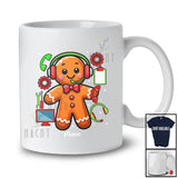 Personalized Custom Name Dispatcher Gingerbread; Amusing Christmas Lights Baking Baker T-Shirt