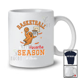 Personalized Custom Name Basketball Favorite Season; Joyful Halloween Boo Playing Player T-Shirt