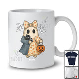 Personalized Boo Ghost Hugging Guinea Pig; Amusing Halloween Custom Name Animal Lover T-Shirt