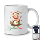Personalized Custom Name Grandma Claus; Amazing Christmas Old Woman; Pajamas Family Group T-Shirt