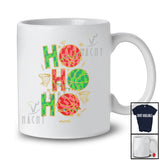 Personalized Custom Name 3Ho; Amusing Christmas Lights Basketball Sport Playing Player T-Shirt