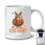 Personalized Custom Name Hee Haw; Humorous Thanksgiving Turkey Donkey Cosplay; Farm Farmer T-Shirt