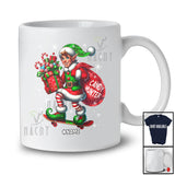 Personalized Custom Name Candy Hunter; Amusing Christmas Elf Snowing; Pajama Family T-Shirt