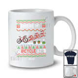 Personalized Custom Name Where My Bicycle At; Joyful Christmas Sweater Reindeer Driver T-Shirt