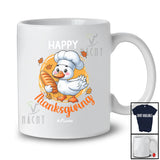 Personalized Custom Name Happy Thanksgiving; Adorable Goose Fall Lunch Lady Chef Group T-Shirt