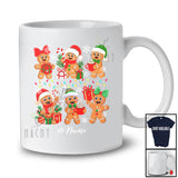 Personalized Custom Name Santa Elf Gingerbread Cookies; Lovely Christmas Lights Baking Baker T-Shirt