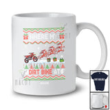 Personalized Custom Name Where My Dirt Bike At; Joyful Christmas Sweater Reindeer Riding T-Shirt