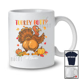 Personalized Custom Name Turkey Butt; Humorous Thanksgiving Turkey Fall Leaves; Twerking Dancing T-Shirt