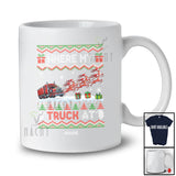 Personalized Custom Name Where My Truck At; Joyful Christmas Sweater Reindeer Driver T-Shirt