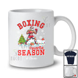 Personalized Custom Name Boxing Favorite Season; Joyful Christmas Santa Playing Player T-Shirt