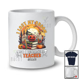 Personalized Custom Name I Lost My Broom Teacher; Scary Halloween Moon Jobs Witch T-Shirt