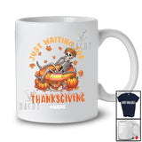 Personalized Custom Name Wait For Thanksgiving; Scary Pumpkin Women Skeleton; Family Group T-Shirt