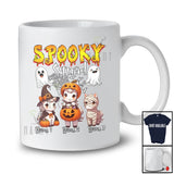 Personalized Custom Name Spooky Squad; Horror Halloween Three Horse Witch Boo Ghost Farmer T-Shirt