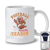 Personalized Custom Name Football Favorite Season; Joyful Halloween Boo Playing Player T-Shirt