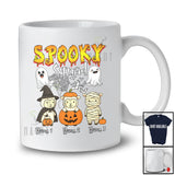 Personalized Custom Name Spooky Squad; Horror Halloween Three Sheep Witch Boo Ghost Farmer T-Shirt