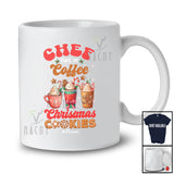 Personalized Custom Name Chef Runs On Christmas Cookies Coffee; Joyful Baking Jobs T-Shirt
