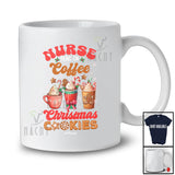 Personalized Custom Name Nurse Runs On Christmas Cookies Coffee; Joyful Baking Jobs T-Shirt