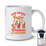 Personalized Custom Name 2nd Grade Runs On Christmas Cookies Coffee; Joyful Baking Teacher T-Shirt