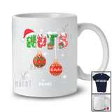 Personalized Custom Name NUTS; Cheerful Christmas Santa Ornaments; X-mas Couple Family T-Shirt