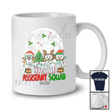 Personalized Custom Name Dental Assistant Squad; Joyful Christmas Moon Four Teeth; Dentist T-Shirt