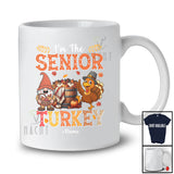 Personalized Custom Name I'm The Senior Turkey; Humorous Thanksgiving Turkey Gnome; Family T-Shirt