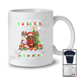 Personalized Custom Name We See You Eating; Amusing Christmas Tree Dachshund Owner T-Shirt