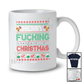 Personalized Custom Name Merry Fucking Christmas; Sarcastic Sweater Adult Naughty Couple T-Shirt